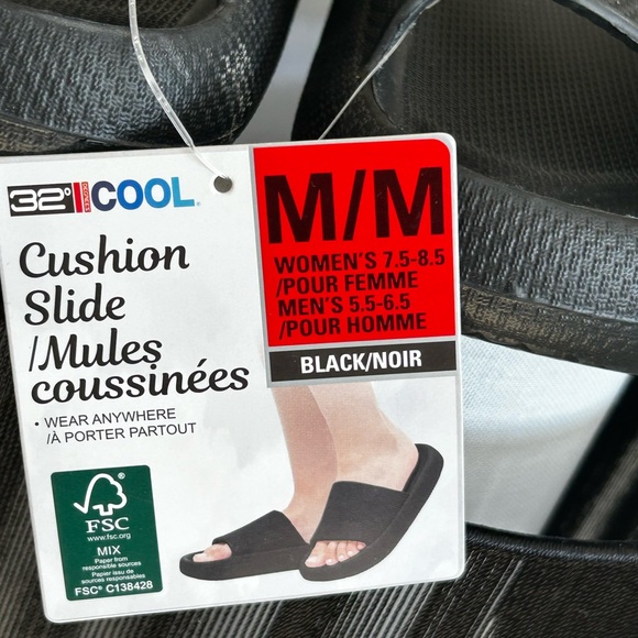 Slides Black Cushion Comfy Sandals-Slides-Slippers. - Picture 5 of 7